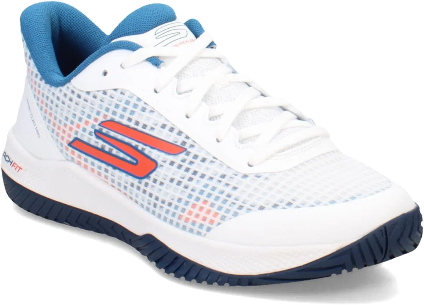 Мужские кроссовки для пиклбола Skechers Viper Court Pro, White Turquoise — фото 2