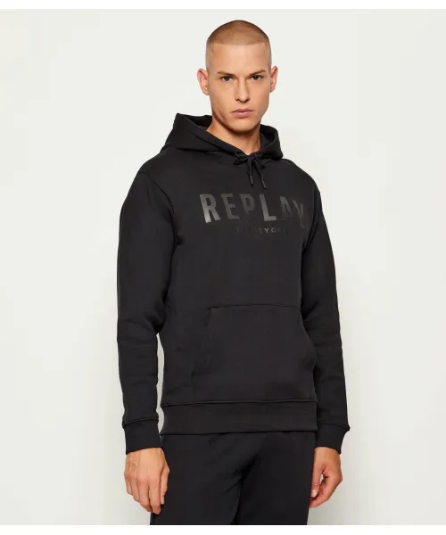 

Толстовка Regular fit Replay, черный