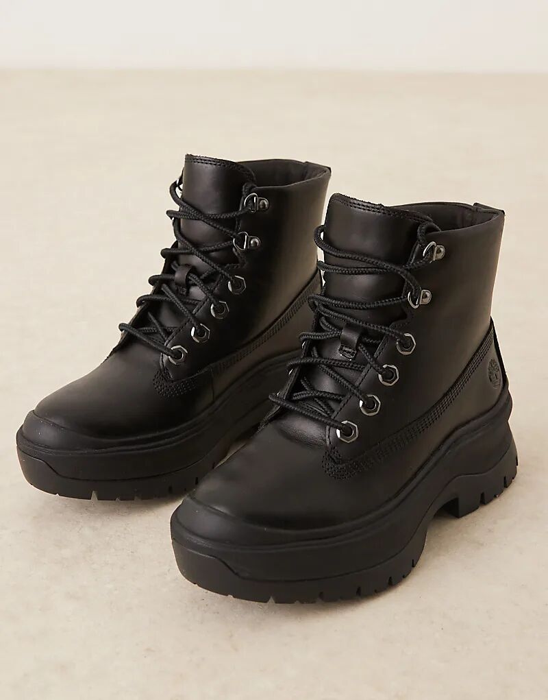 Ботинки Timberland Roxie Lane со шнуровкой, черный — фото 4