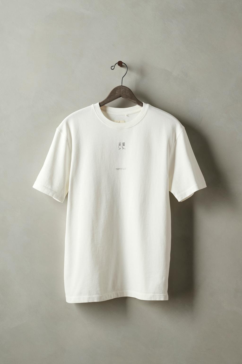 

Футболка с графическим принтом x sr_a ZARA, устрично-белый
