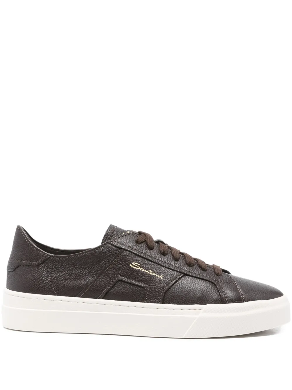 

Кроссовки на шнуровке Santoni, коричневый