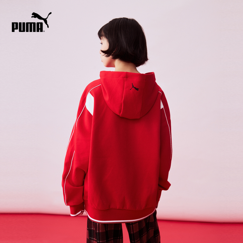 Унисекс свитшот PUMA, оранжевый красный 60501 — фото 4