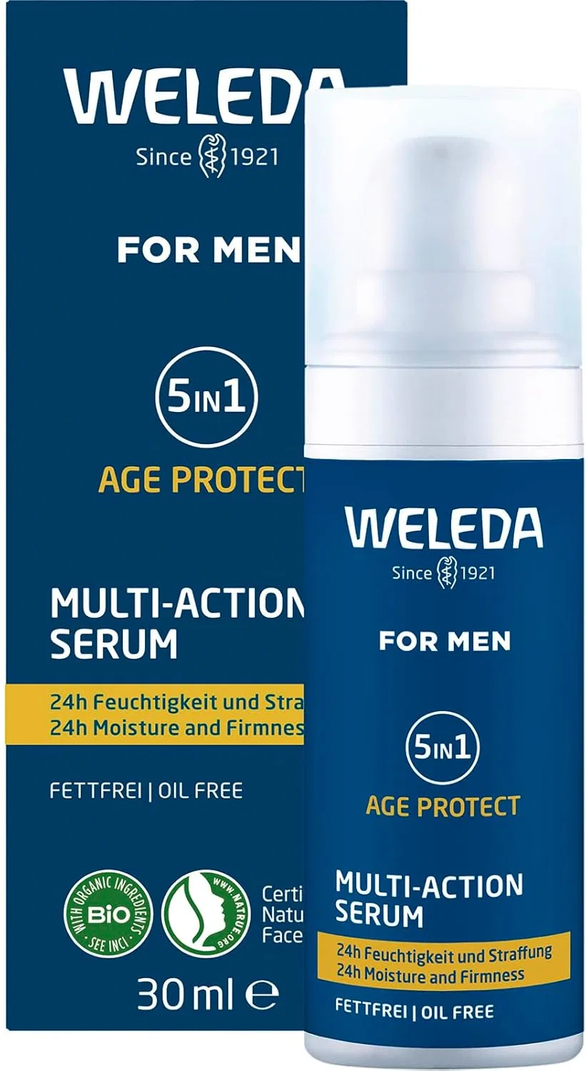 Мужская сыворотка для лица 5-в-1 «Bio For Men Multi Action Serum» от WELEDA, 30 мл Weleda