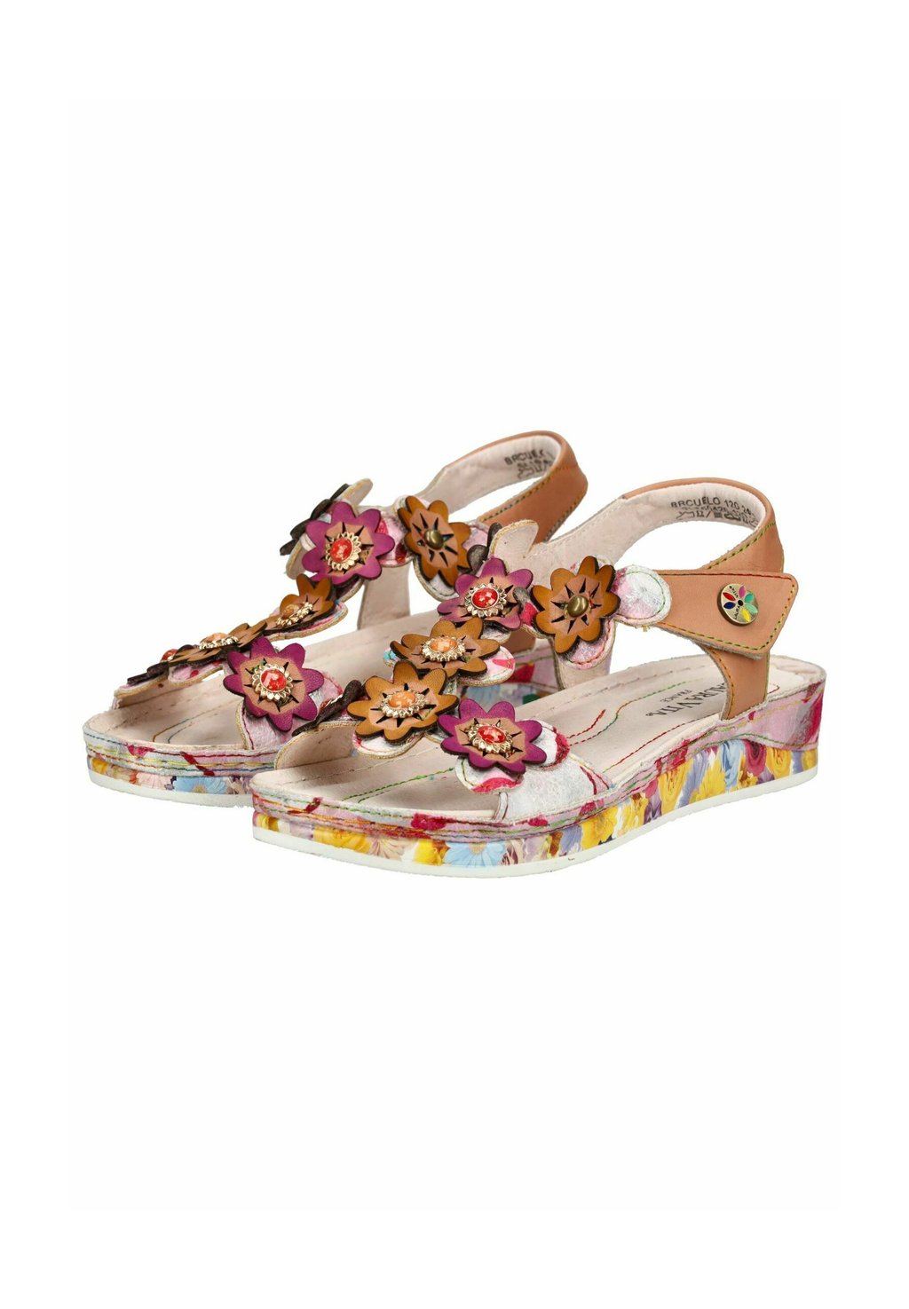 Босоножки на танкетке Platform sandals LAURA VITA, светло-розовый — фото 2