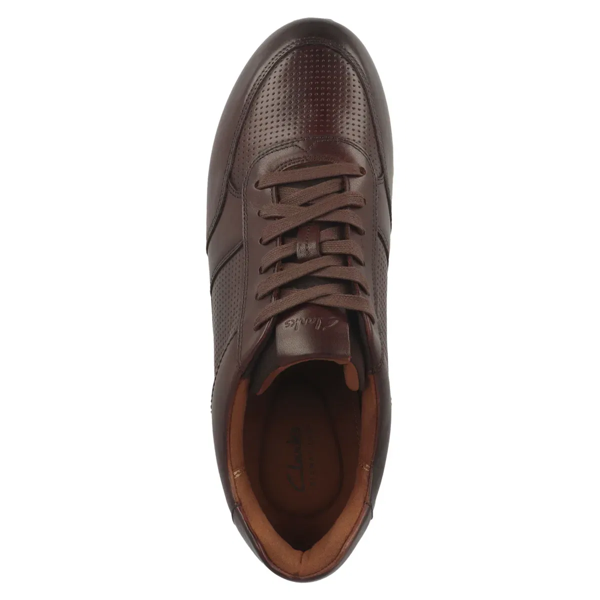 Сникерсы низкие Radwell Tie, Clarks, коричневый — фото 2