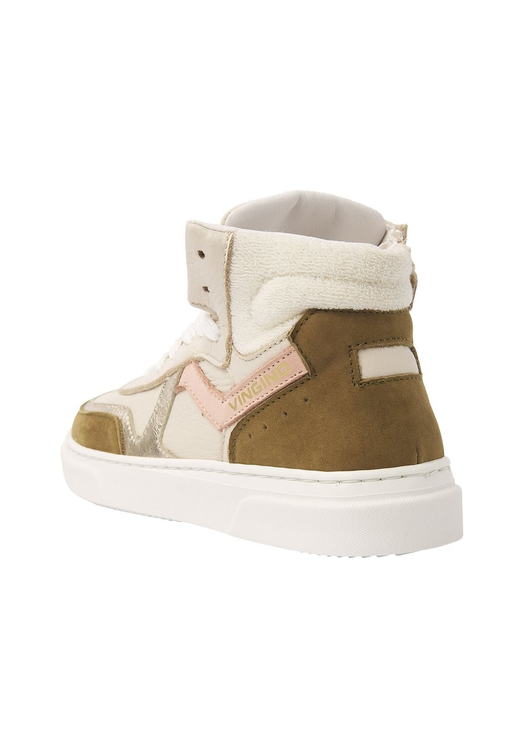 Кроссовки высокие SUZE MID Vingino, цвет off white/brown — фото 4