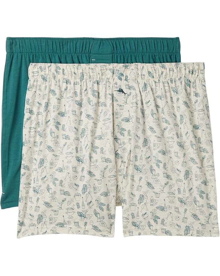 

Мужские боксеры Tommy Bahama 2-pack, Oat Ground Novelty/Green
