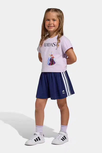 Комплект из хлопка Disney Adidas, фиолетовый