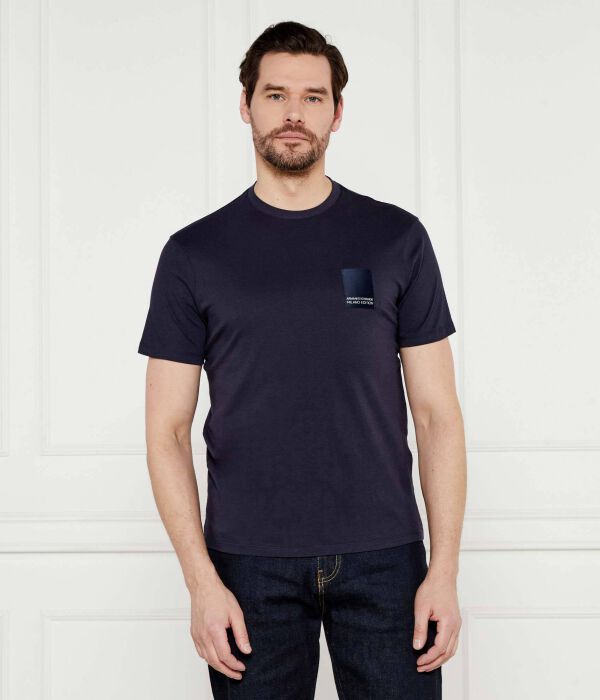 

Футболка мужская Armani Exchange Regular Fit с короткими рукавами, синий