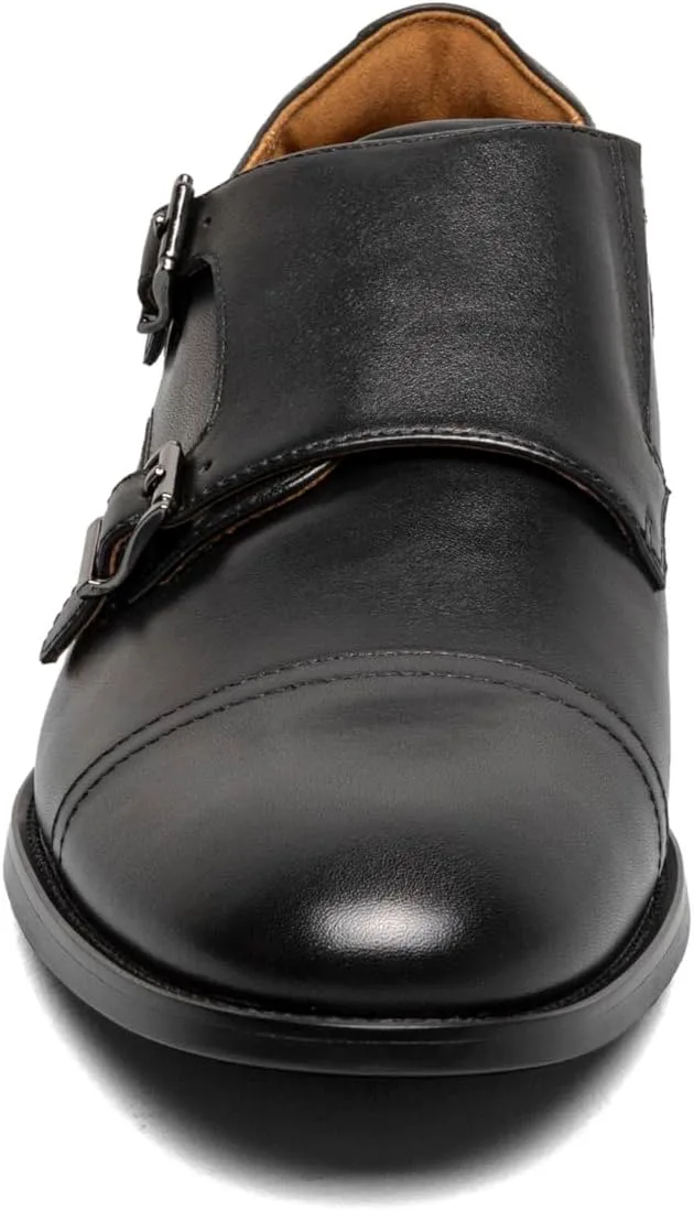 Мужские оксфорды Florsheim Rubano с двойной монковой пряжкой и закрытым носком, черный — фото 4
