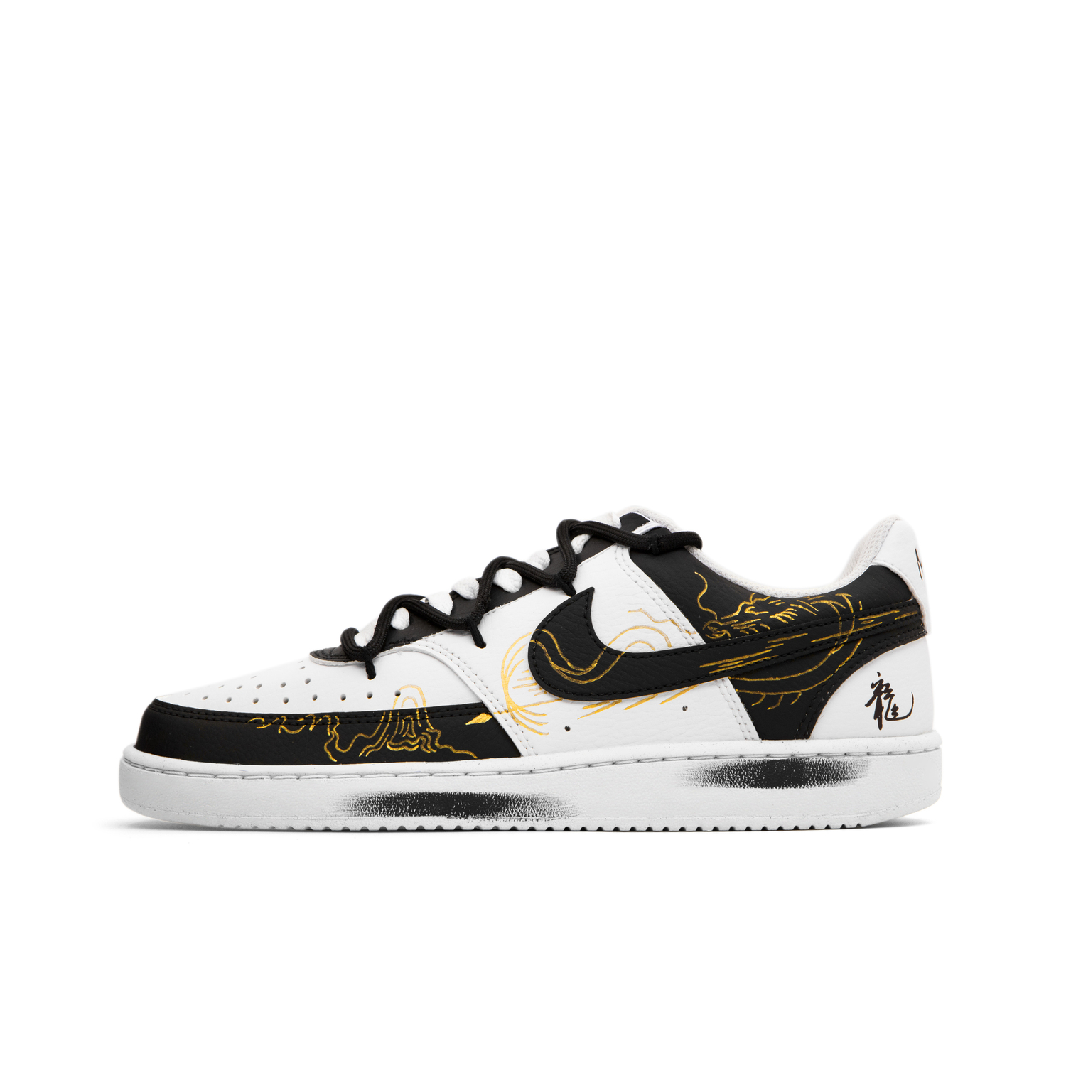 

Кроссовки для скейтбординга Court Vision 1 Low-Top мужские черно-белые Nike