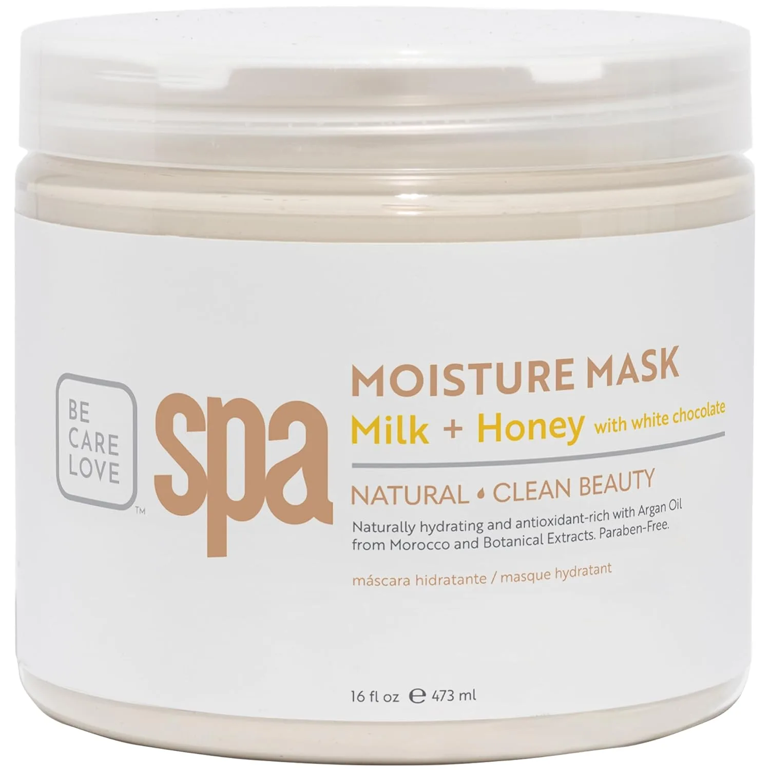 Маска для лица Bcl Spa — Органическая для рук, ног и тела с молоком и медом и белым шоколадом - спа-процедура для, 473 мл