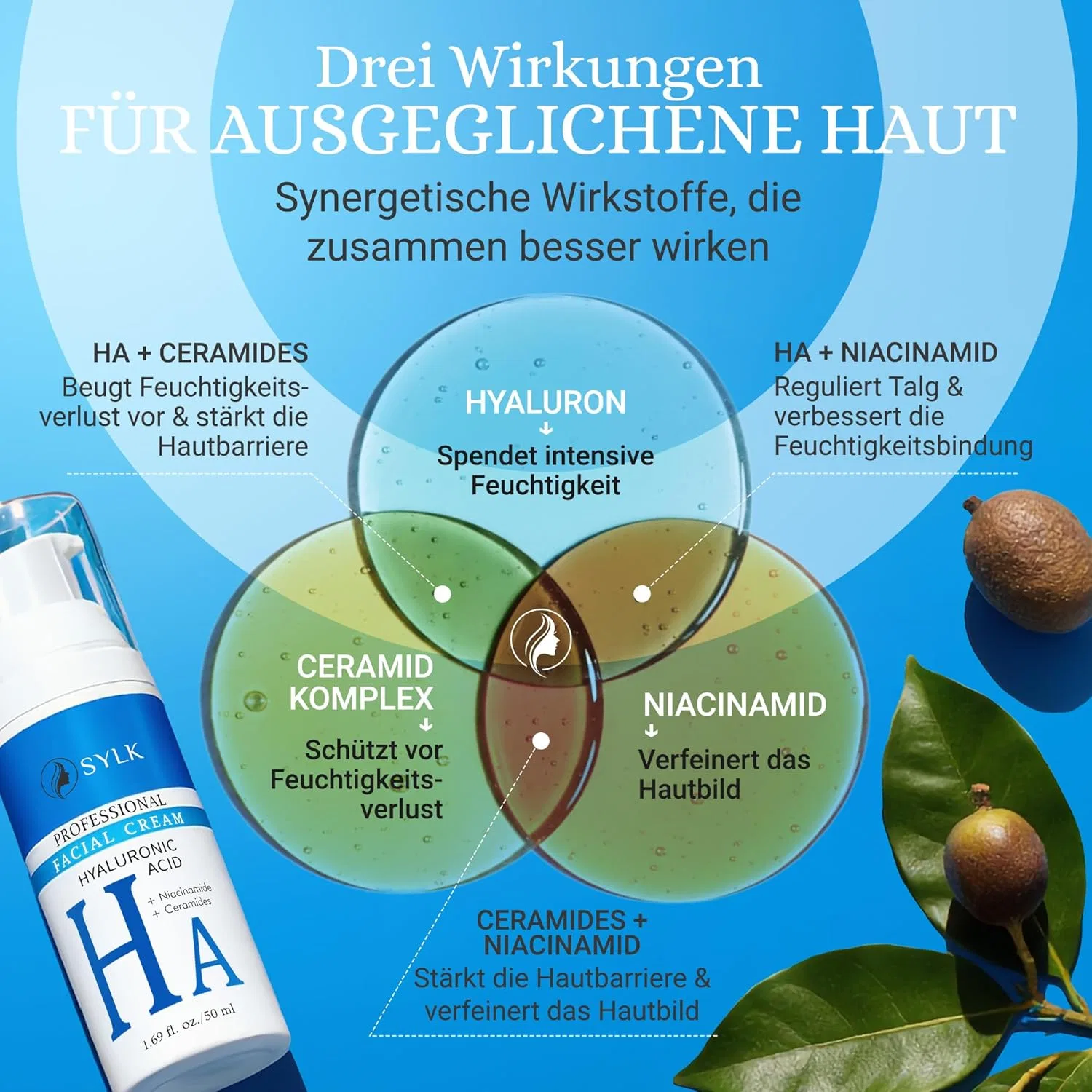 Крем для лица Sylk — С гиалуроновой кислотой от Hyaluronic Cream High Dose Face — фото 4