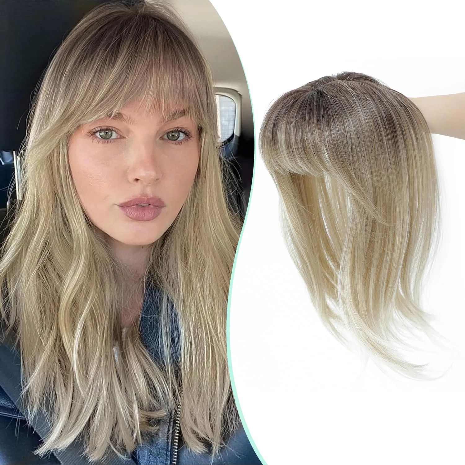 Накладная челка «Fine Plus 360° Coverage» от Fine Plus Fine Plus, Blonde With Dark Roots
