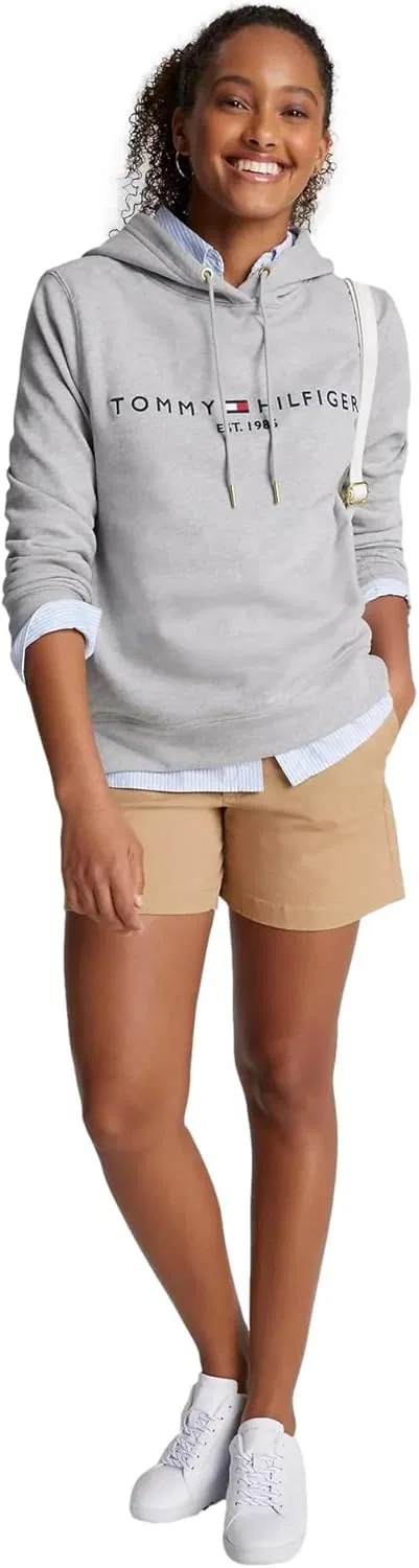 Худи женское Tommy Hilfiger Smoke Grey Heather — фото 2