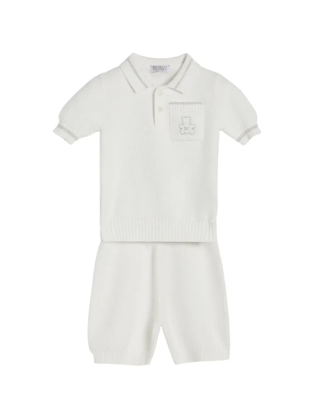 Шорты-бермуды Bernie Brunello Cucinelli Kids, белый