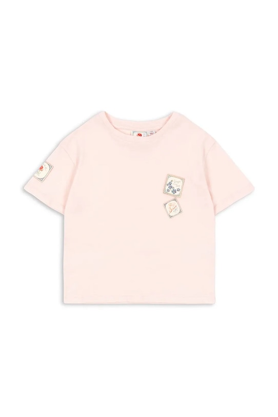 

Детская хлопковая футболка RHW X KS Lettre Tee OCS Konges Sløjd, розовый