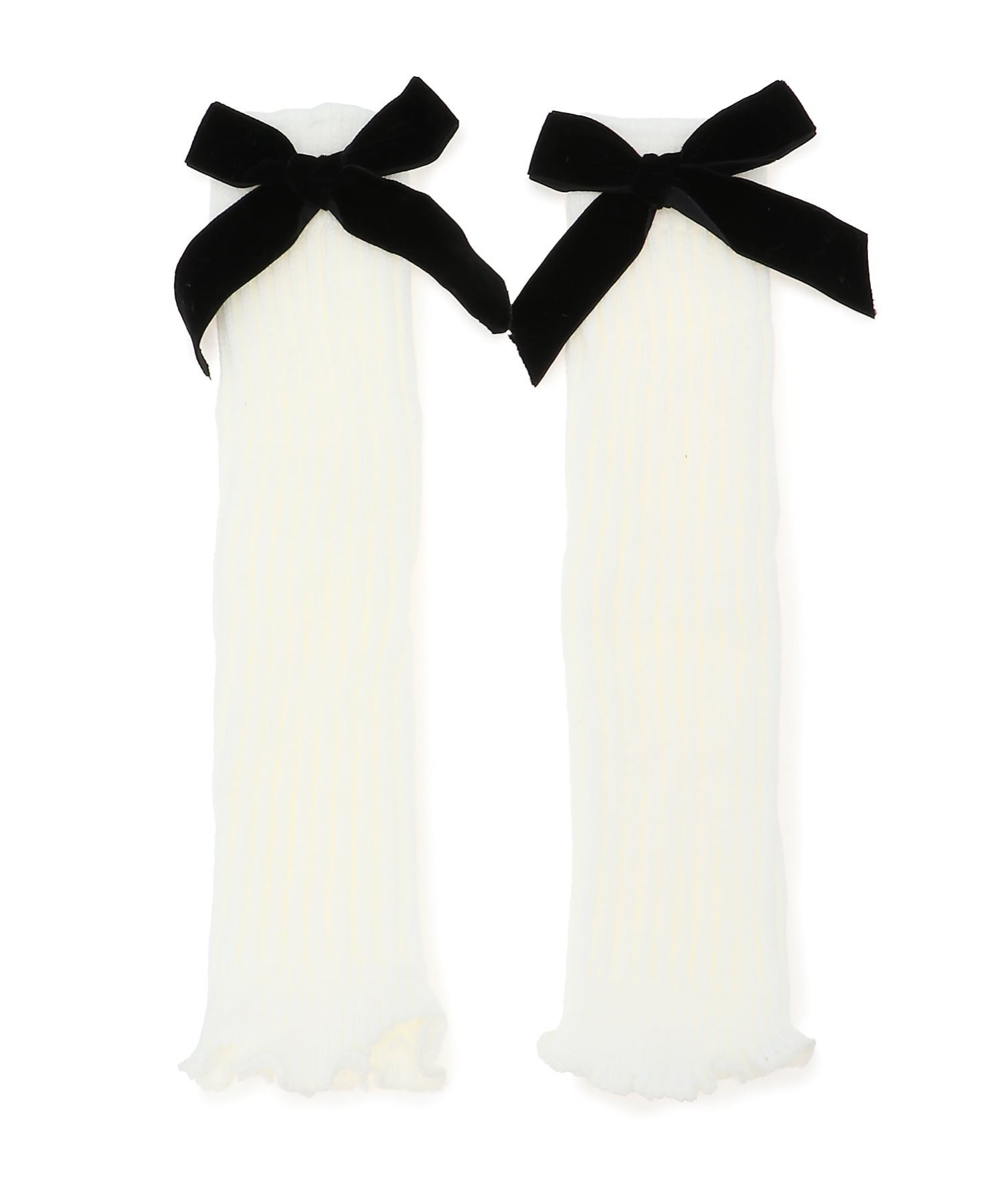Lulu Noix (K) гетры на ногу с лентой Lulu Noix, white