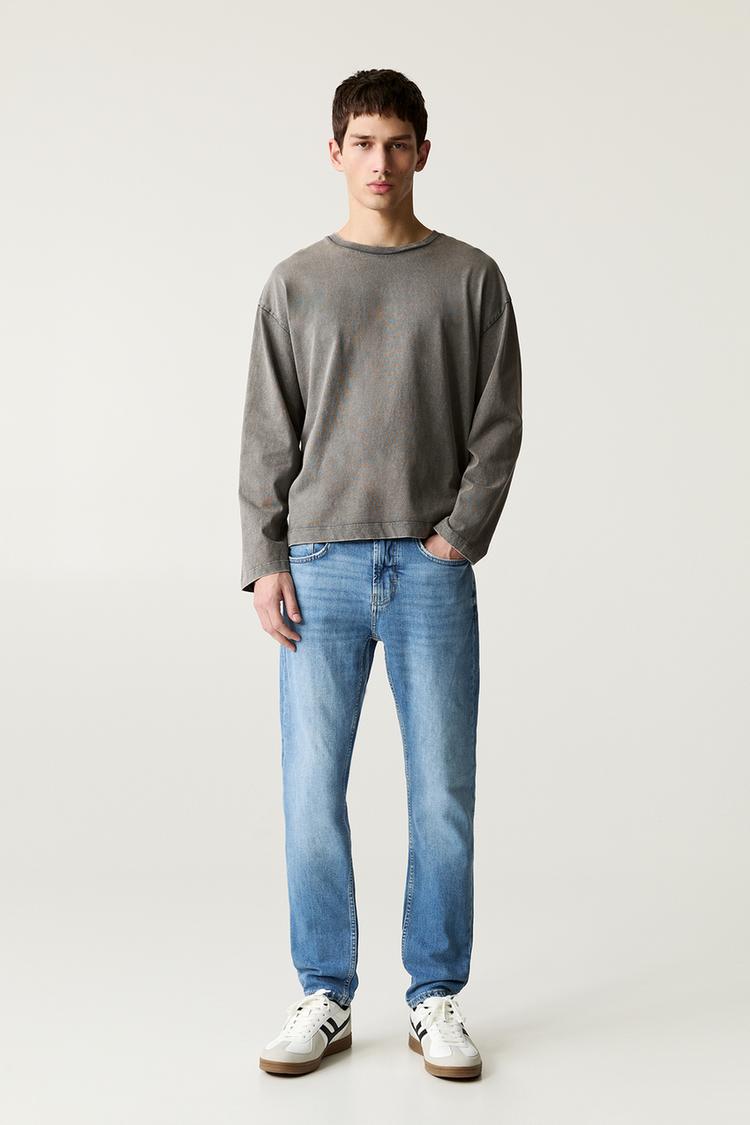 

Джинсы облегающего кроя Pull And Bear, синий