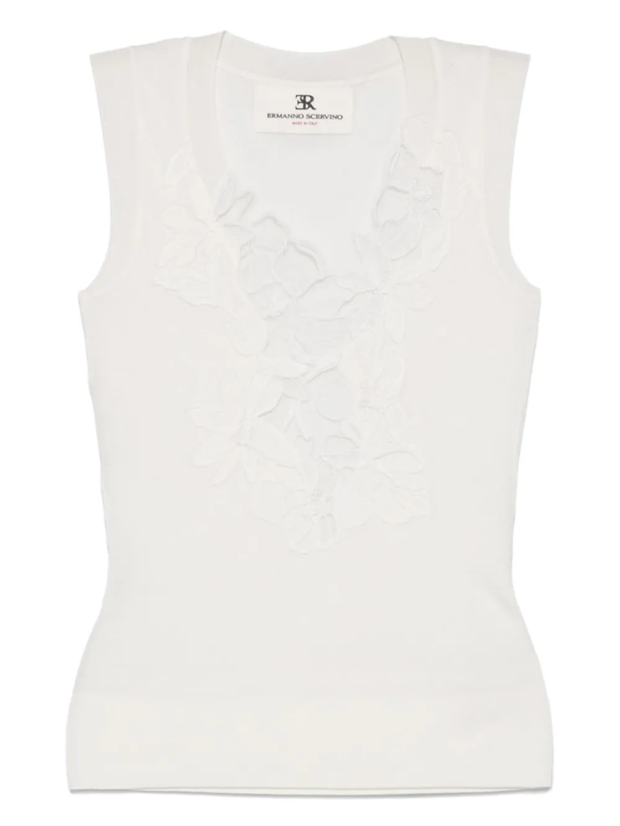 

Кружевной топ Ermanno Scervino, нейтральный