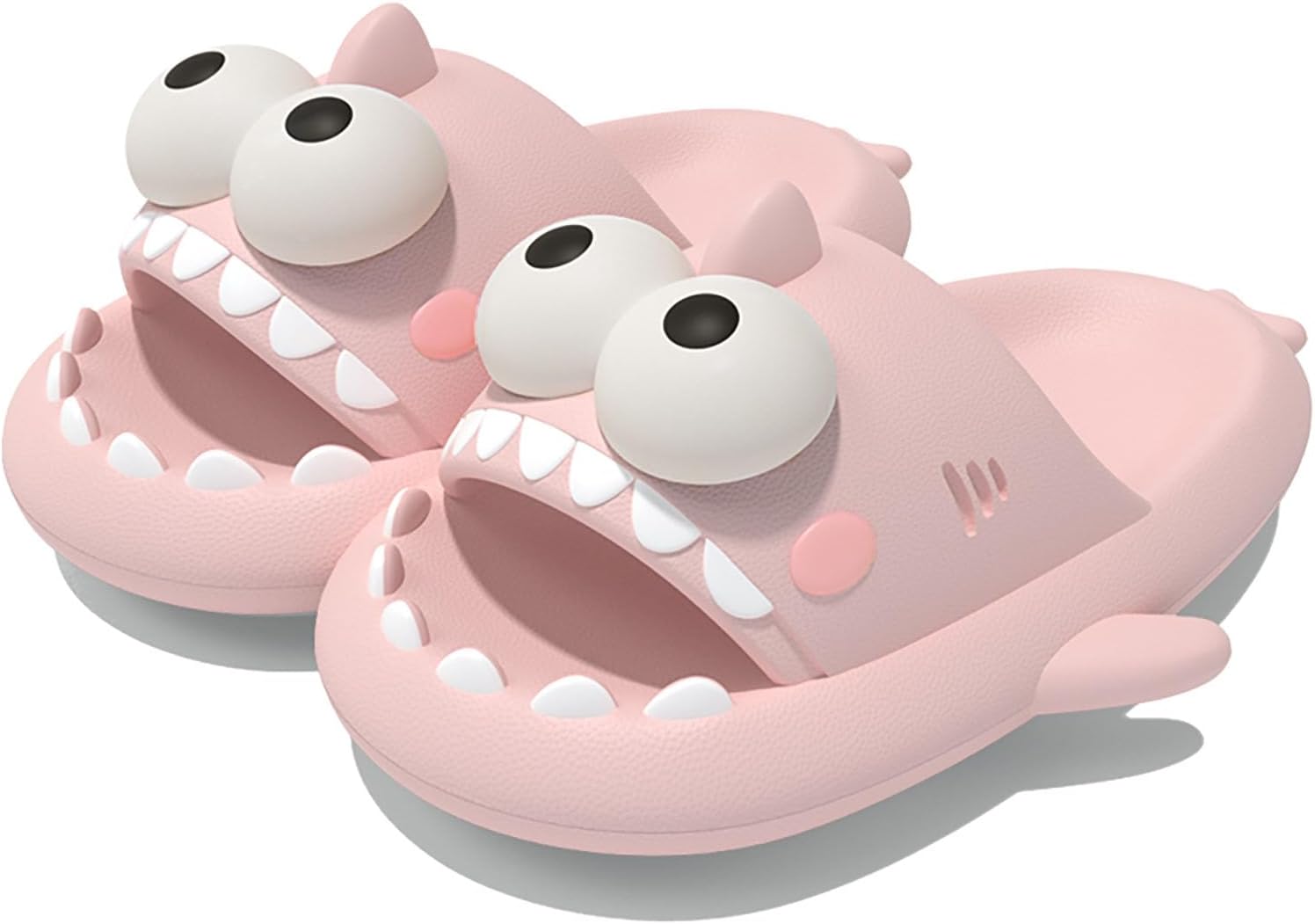 

Тапочки с большой акулой, оригинальные милые и забавные 3D тапочки с большой акулой, для мужчин и женщин, для дома и улицы Generic, розовый