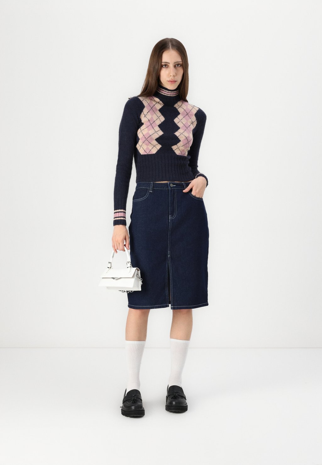 

Юбка-карандаш JDYBELLA MIDI SLIT SKIRT JDY, темно-синий деним