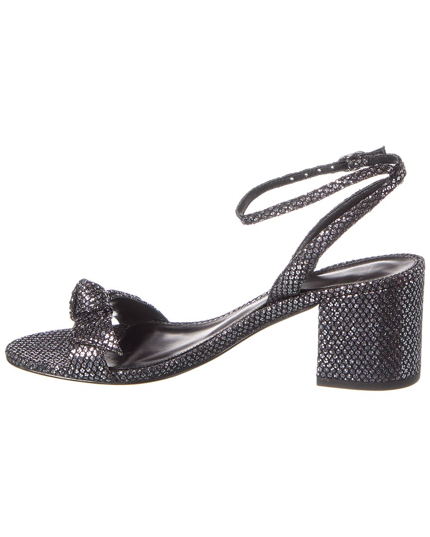 Сандалии Alexandre Birman Clarita Block 60 из блестящей кожи, серебряный — фото 2