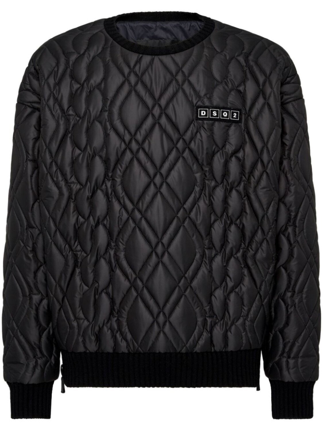 

DSQUARED2 стеганый джемпер, черный