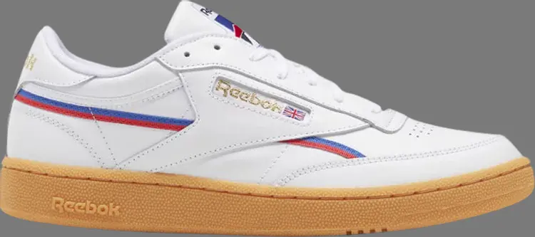 

Кроссовки club c 85 'radiant red blue' Reebok, белый