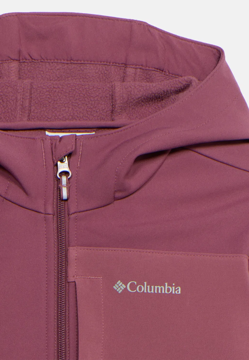 Куртка Ascender с капюшоном, унисекс, из софтшелла Columbia, Antique Mauve — фото 3