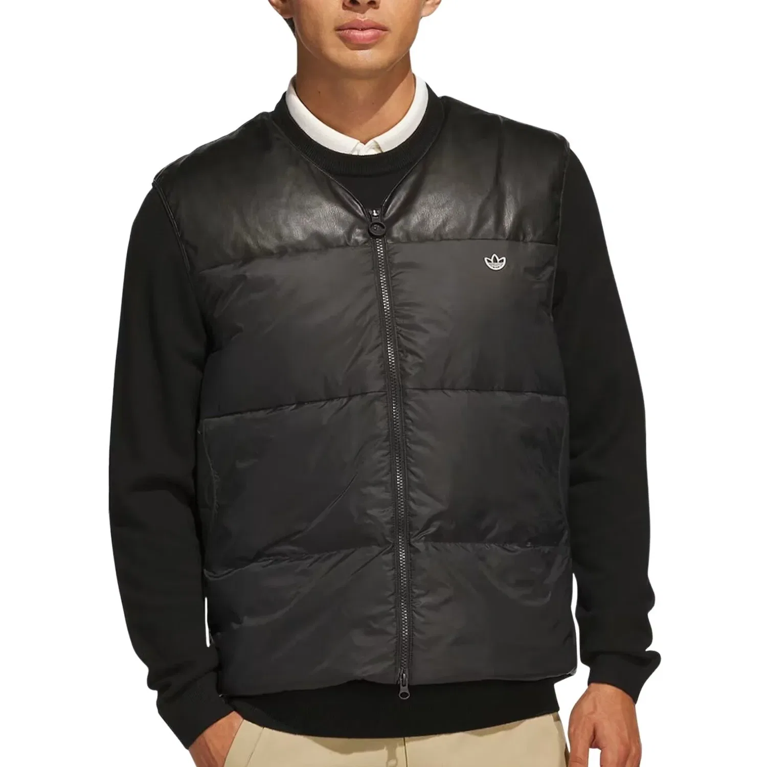 Мужской жилет Down Vest Asia Sizing 'Black' adidas, черный — фото 2