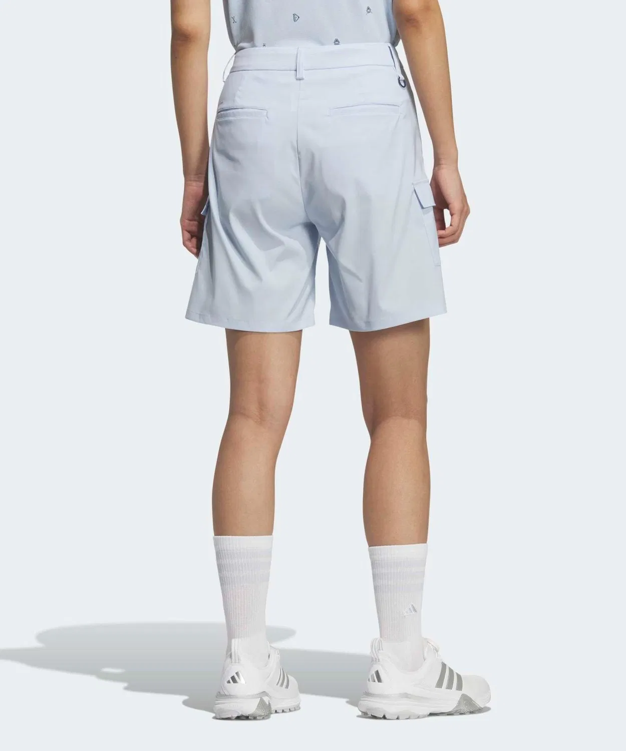 Женские шорты-карго с принтом Adidas Golf, Blue — фото 2