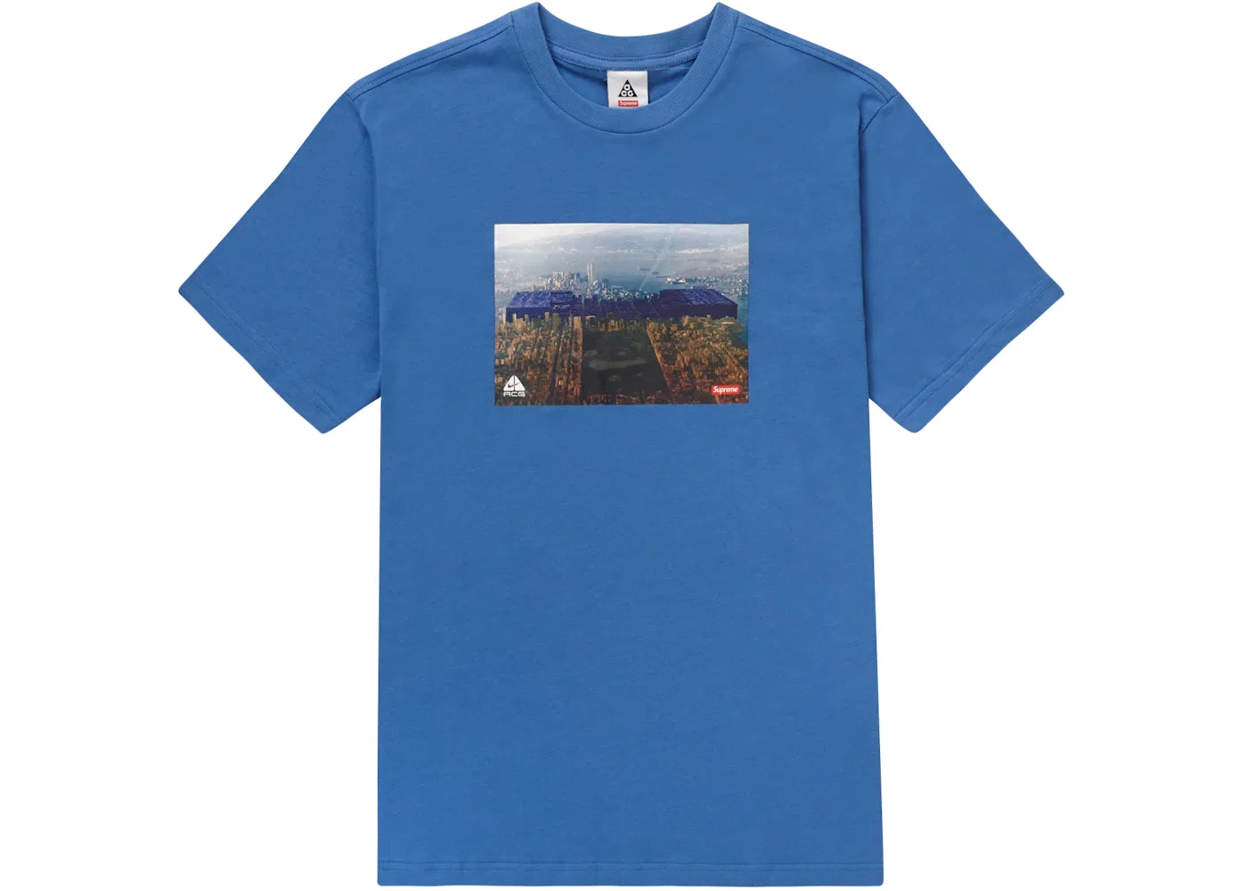 Мужская футболка с принтом Supreme Nike ACG Grid Tee, Blue
