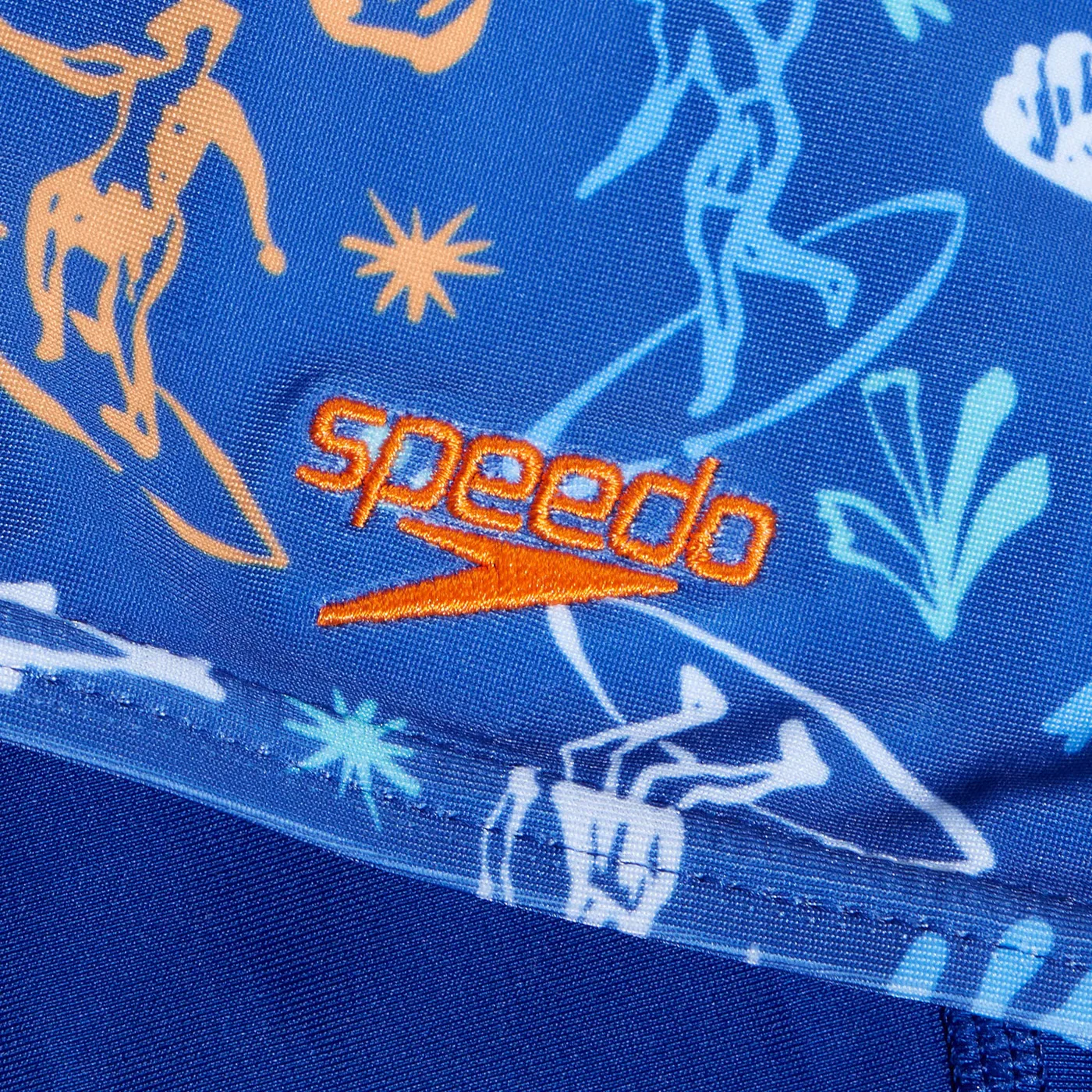 Плавки-джеммеры с принтом V-cut Speedo, синий — фото 3