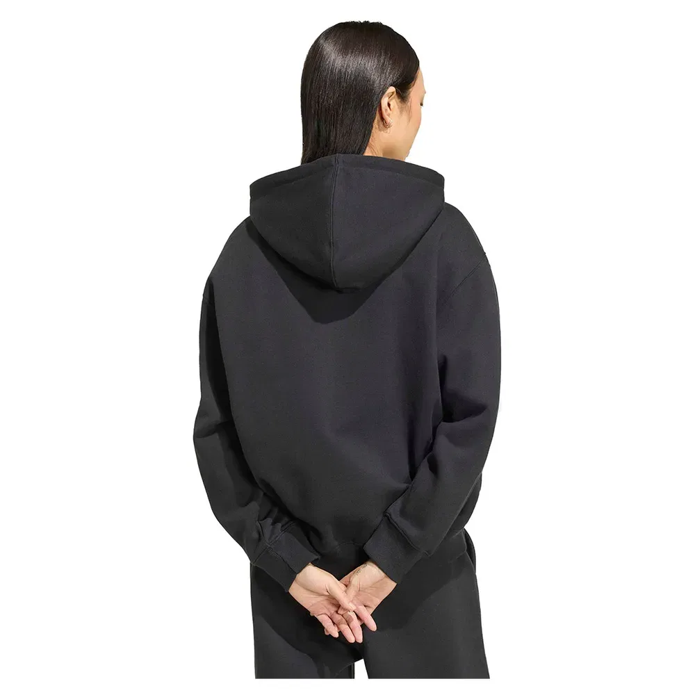 Женский свитшот с капюшоном Oversized Fleece Adidas Originals, Black — фото 2