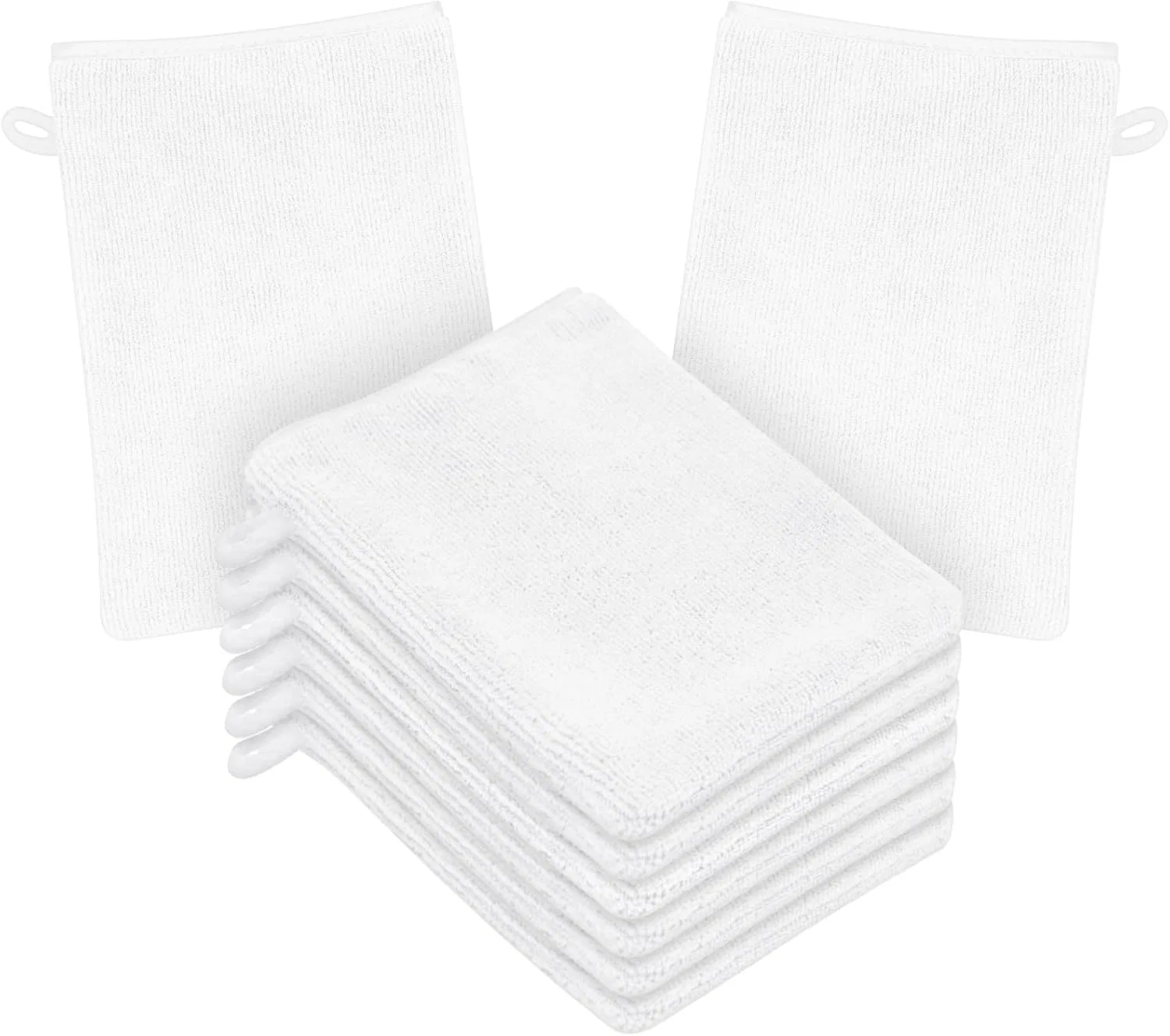 Набор мочалок для лица из микрофибры HOTUT, 8 шт, 15x20 см, Microfiber1
