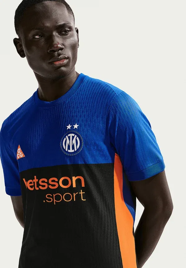 Футболка с принтом Club wear Nike Performance, blauschwarz, черный/синий — фото 3
