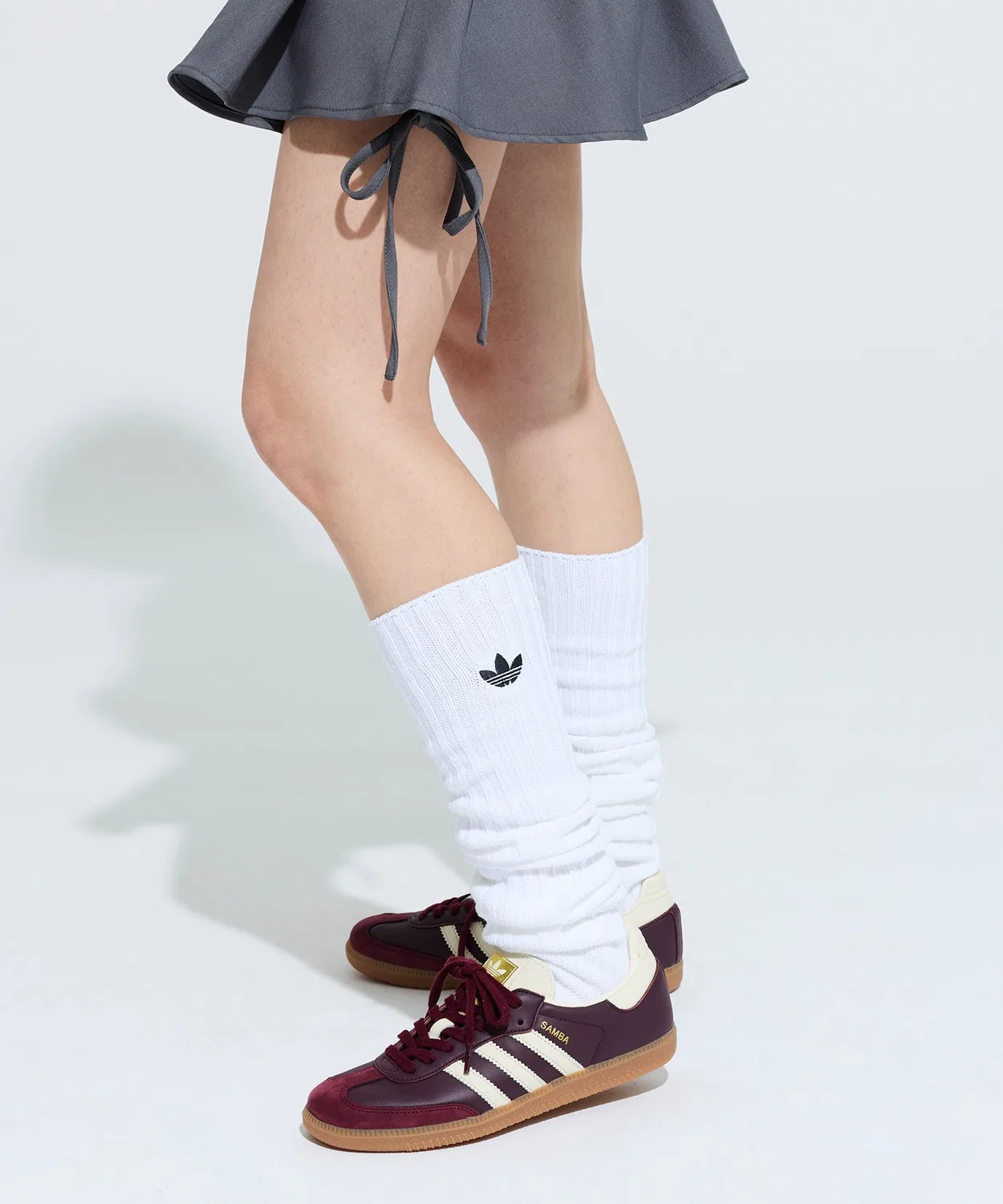 Носки с принтом Slouchy Crew Socks Adidas, Белый — фото 4