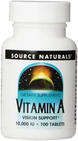 

Витамин А Source Naturals 10 000 МЕ, 100 таблеток