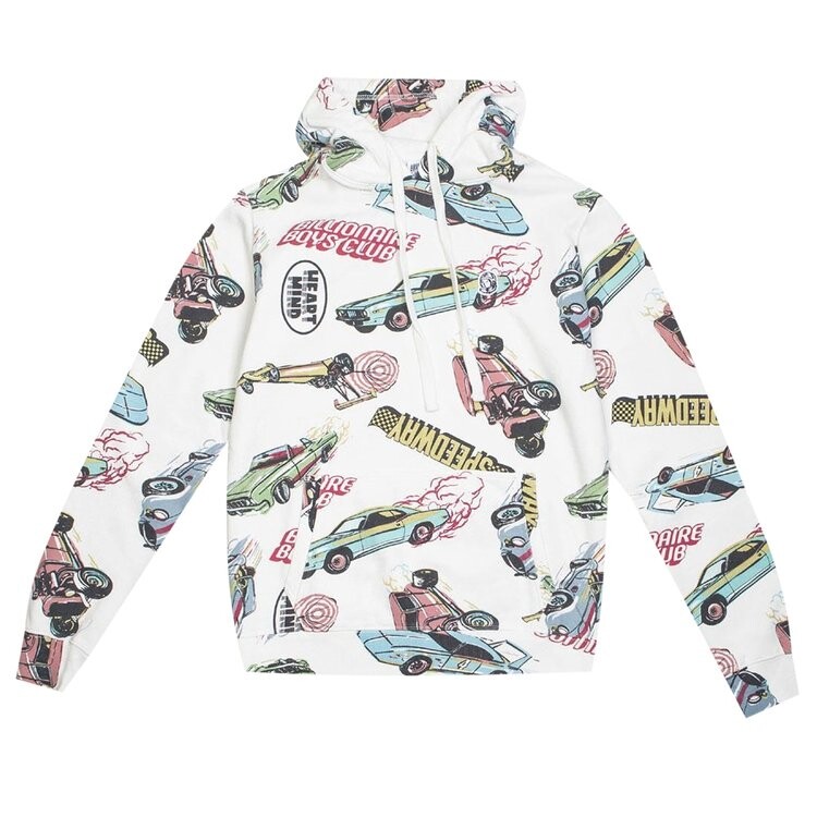 

Худи Billionaire Boys Club Speedways Hoodie 'White', белый