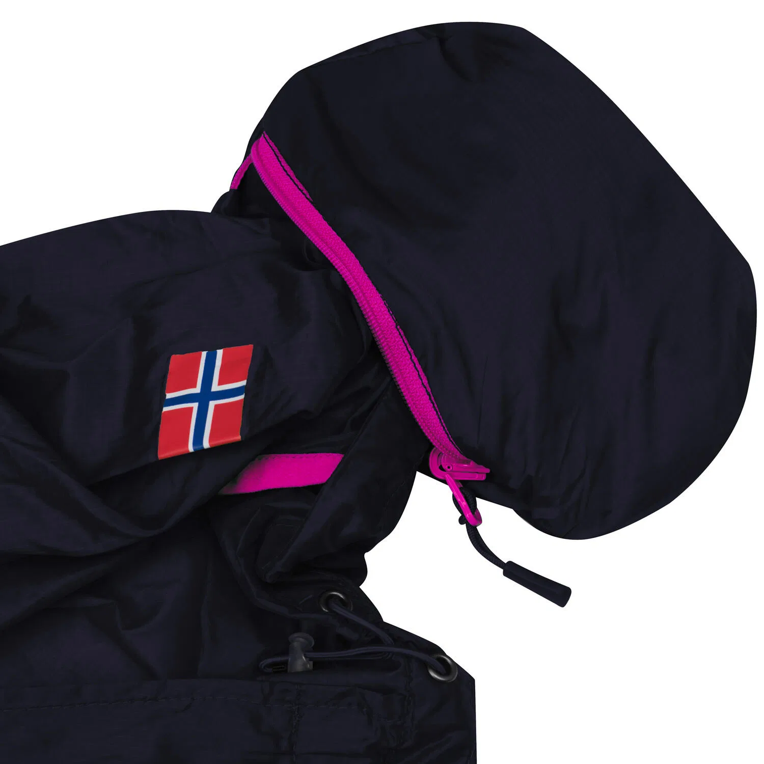 Детская ветровка Fjell Running Jacket Trollkids, Navyblau Rosa — фото 4