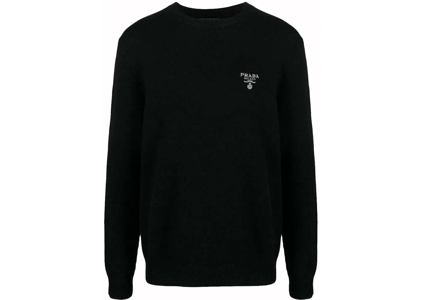 Мужской свитер с логотипом Knitwear Prada, Black/White