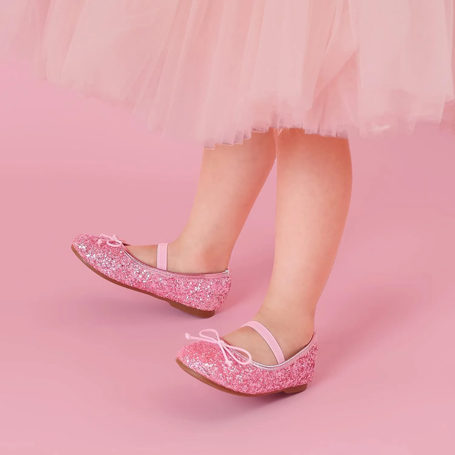 Детские балетки для девочек DREAM PAIRS, Pink — фото 2
