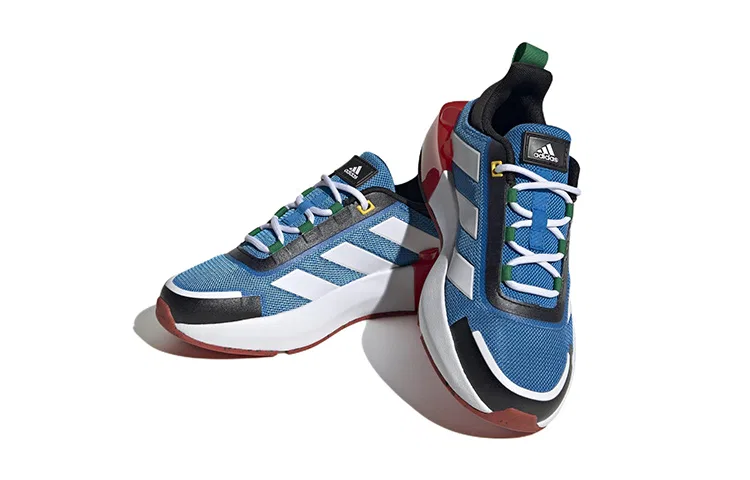 Детские кроссовки с принтом LEGO Tech Runner Shock Blue Red Adidas, Shock Blue Red — фото 4