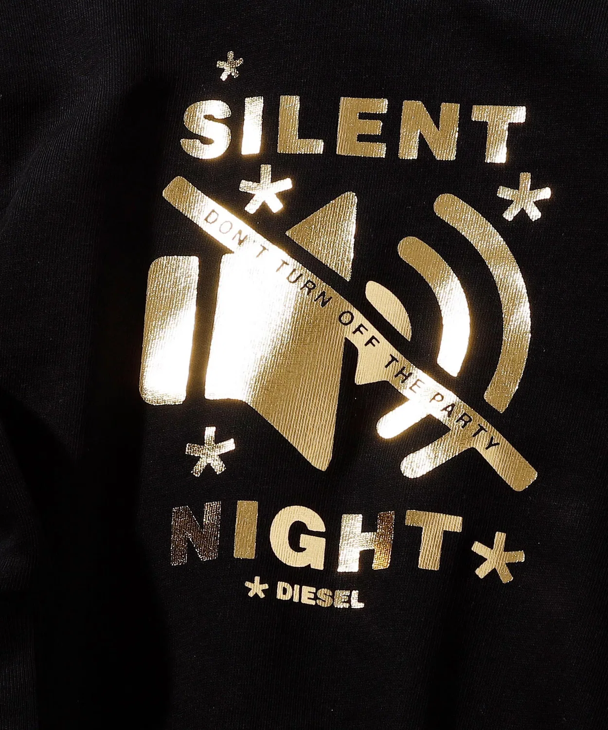 Детская худи с длинным рукавомс принтом DIESEL KIDS, Black — фото 4