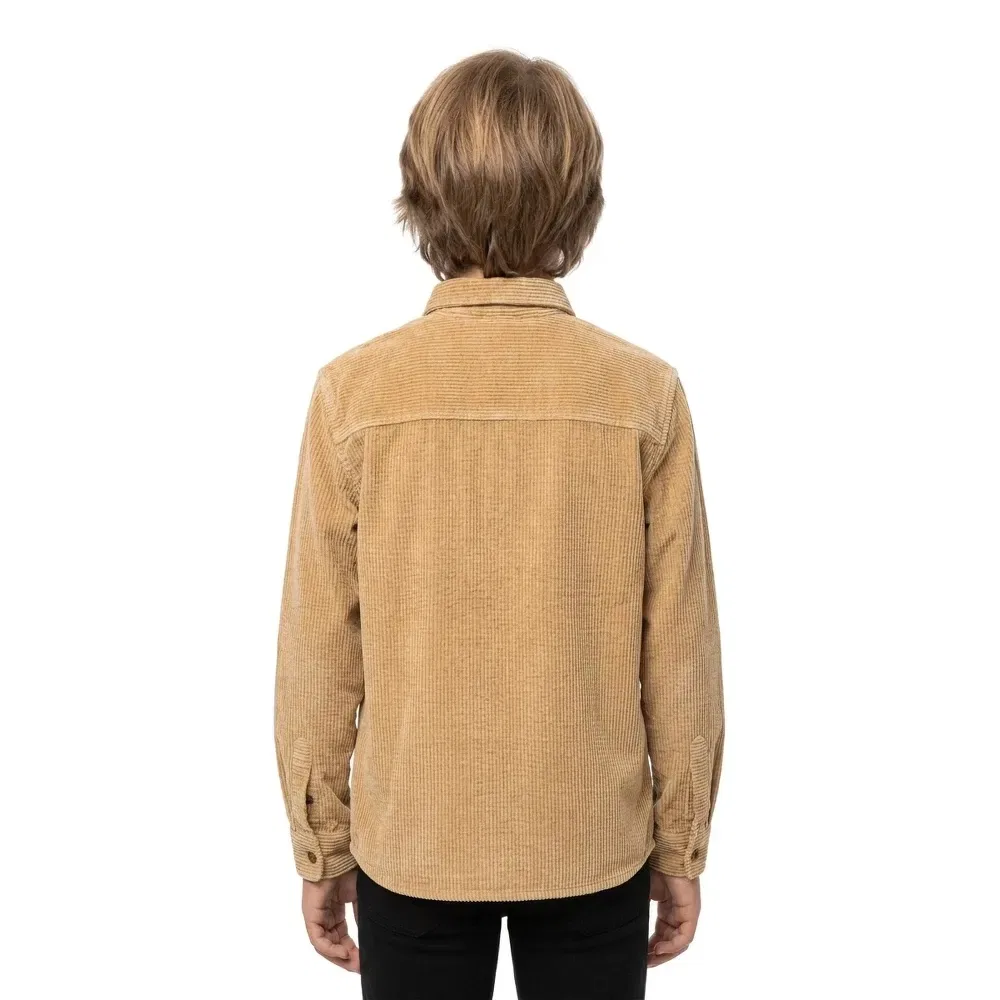 Детская рубашка для мальчиков из вельвета Venture Cord Quiksilver, Beige — фото 4