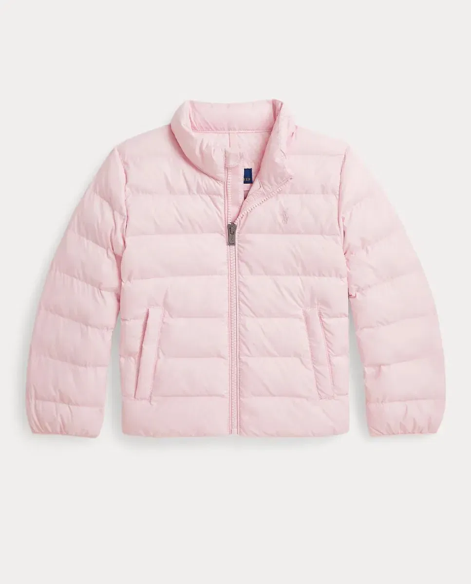 Детский пуховик для девочек легкий Polo Ralph Lauren, Rosa