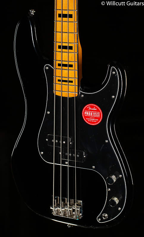 

Черная бас-гитара Squier Classic Vibe '70s Precision Bass с кленовым грифом — ISSG21005777-8.56 lbs