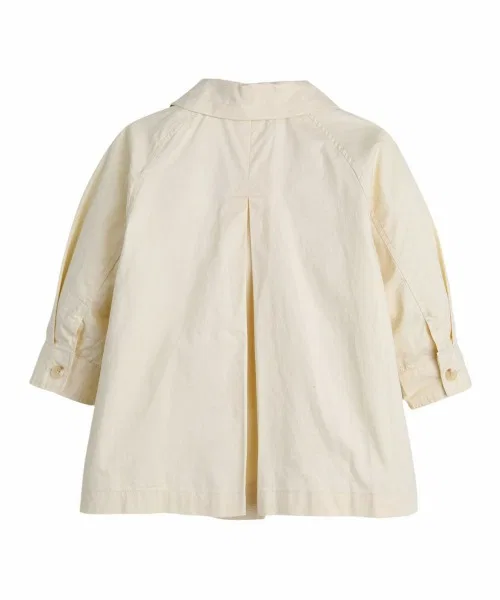 Детский тренчкот без капюшона Bonita Trench Coat moimoln, Cream — фото 2