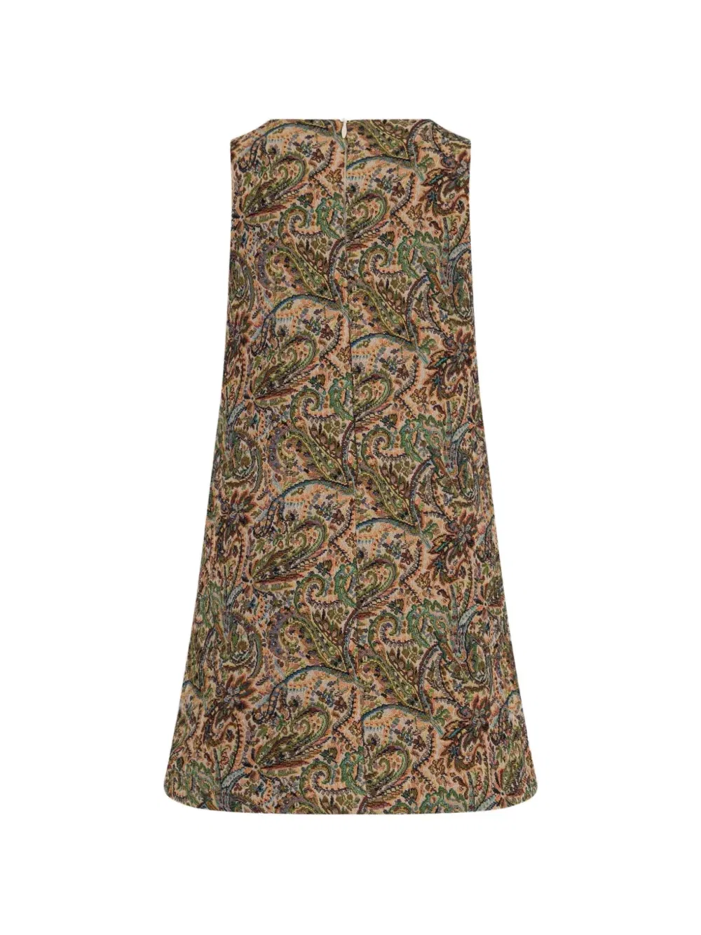 Туника-платье из жаккардовой ткани Etro Kids, бежевый — фото 2